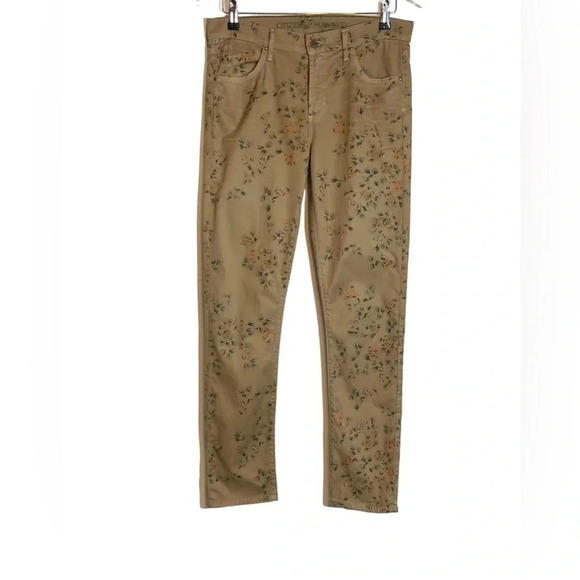 Citizens Of Humanity | Mandy Jeans High Waist Retro Slim Roll Up Floral - Picture 4 of 12